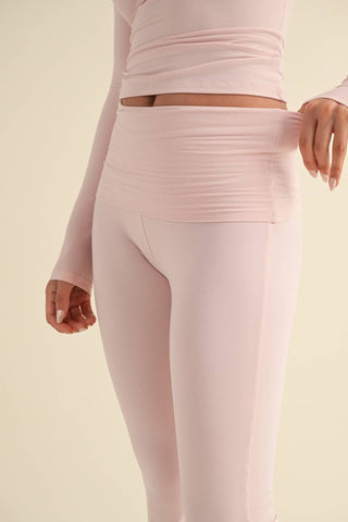 Sunny Days Soft Foldover Flare Pants
