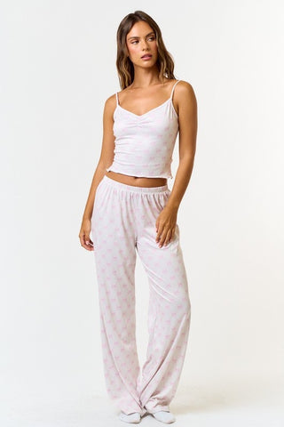 Blush Bow Loungewear Set