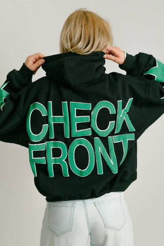 JLY "Check Front" Hoodie