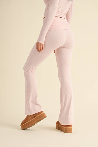 Sunny Days Soft Foldover Flare Pants