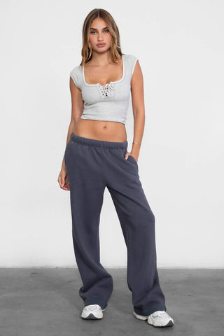 LANI Lightweight Fleece Wide Leg Sweatpants